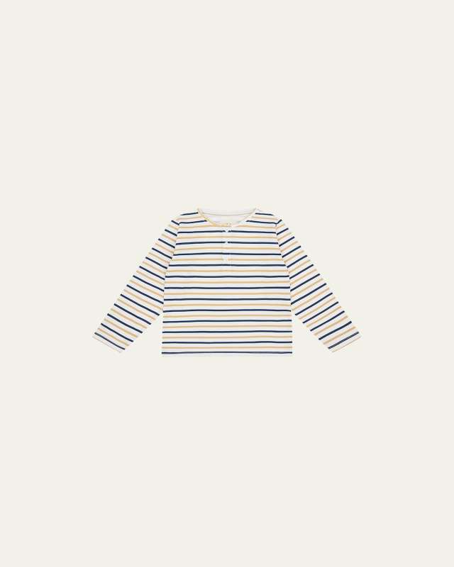 Kid's Cotton Henley Shirt, Size 1-6